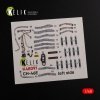 KELIK K48091 CH-46E Cargo compartment interior 3D decals for Academy kit 1/48